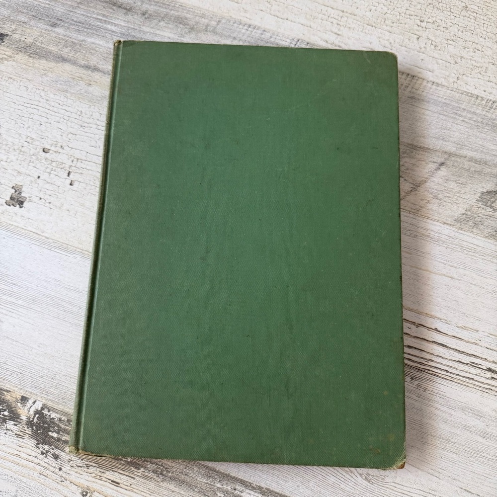 Vintage Green Hardcover 'Book of Cake Decorating' (1961) Home Decor Staging